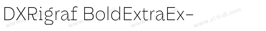 DXRigraf BoldExtraEx字体转换